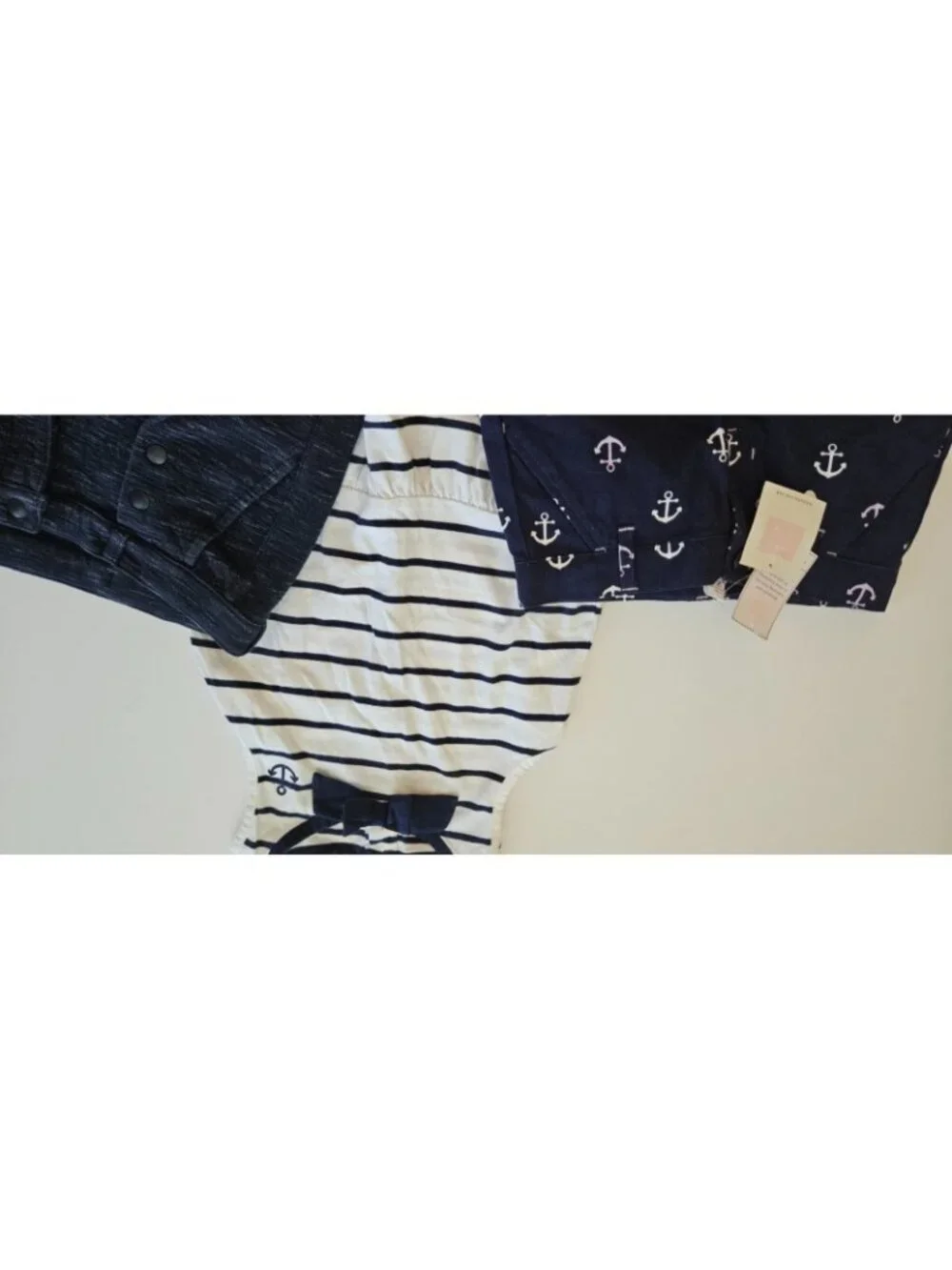 Janie and Jack 4-5 Navy Nautical Anchor Top Shorts Lot